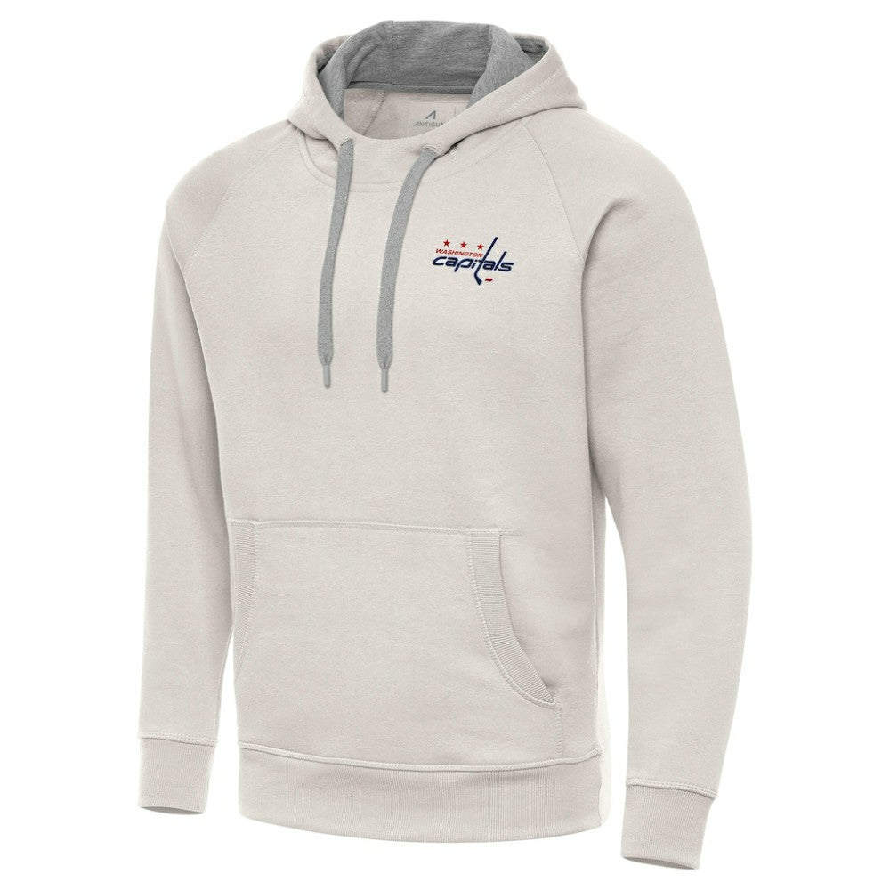 Washington Capitals Antigua Victory Pullover Hoodie Cream