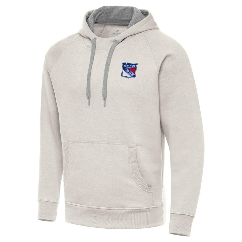 New York Rangers Antigua Victory Pullover Hoodie Cream