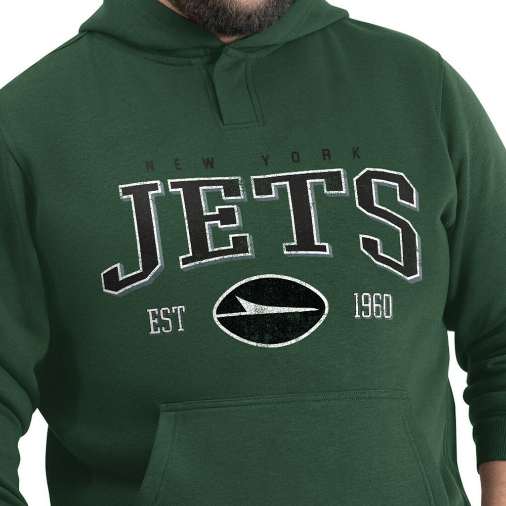 New York Jets G-III Sports by Carl Banks Adaptive Team Spirit Graphic Fleece Pullover Hoodie Green - NFL