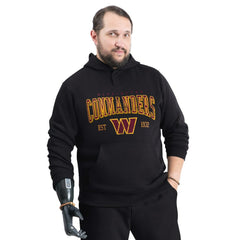 Washington Commanders G-III Sports by Carl Banks Adaptive Team Spirit Graphic Fleece Pullover Hoodie Black - NFL