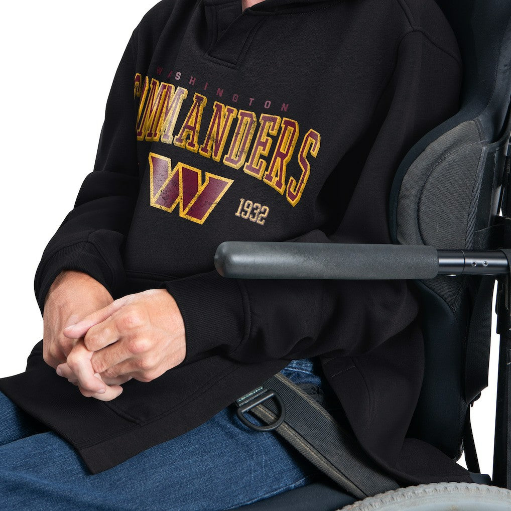 Washington Commanders G-III Sports by Carl Banks Adaptive Team Spirit Graphic Fleece Pullover Hoodie Black - NFL