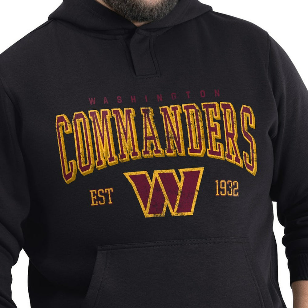 Washington Commanders G-III Sports by Carl Banks Adaptive Team Spirit Graphic Fleece Pullover Hoodie Black - NFL