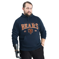 Chicago Bears G-III Sports by Carl Banks Adaptive Team Spirit Graphic Fleece Pullover Hoodie Navy - NFL