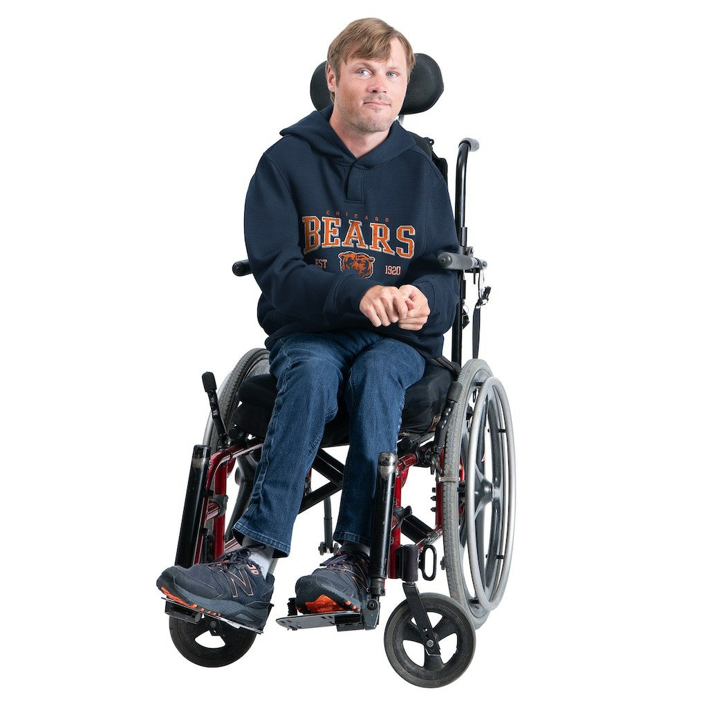 Chicago Bears G-III Sports by Carl Banks Adaptive Team Spirit Graphic Fleece Pullover Hoodie Navy - NFL