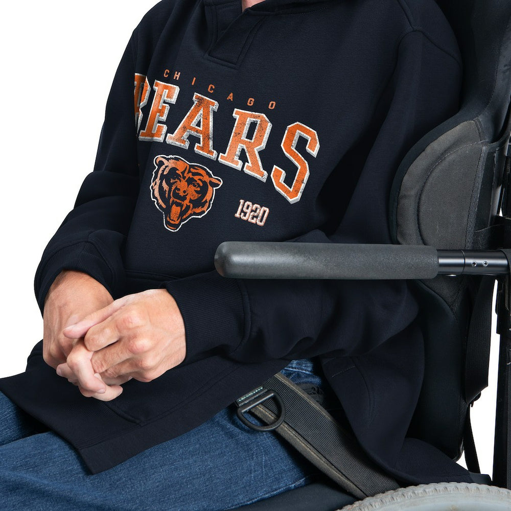 Chicago Bears G-III Sports by Carl Banks Adaptive Team Spirit Graphic Fleece Pullover Hoodie Navy - NFL