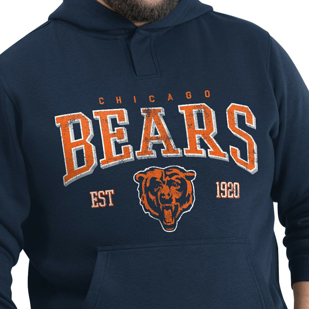 Chicago Bears G-III Sports by Carl Banks Adaptive Team Spirit Graphic Fleece Pullover Hoodie Navy - NFL