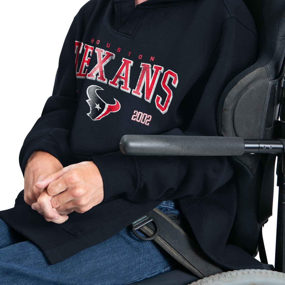 Houston Texans G-III Sports by Carl Banks Adaptive Team Spirit Graphic Fleece Pullover Hoodie Navy - NFL