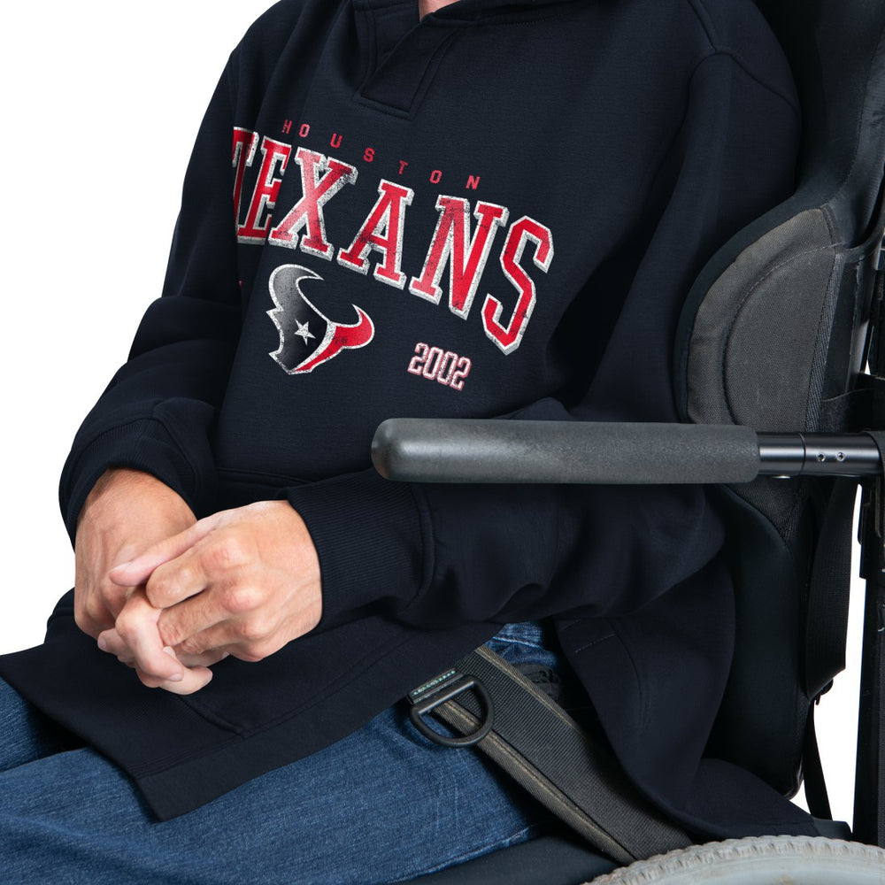 Houston Texans G-III Sports by Carl Banks Adaptive Team Spirit Graphic Fleece Pullover Hoodie Navy - NFL