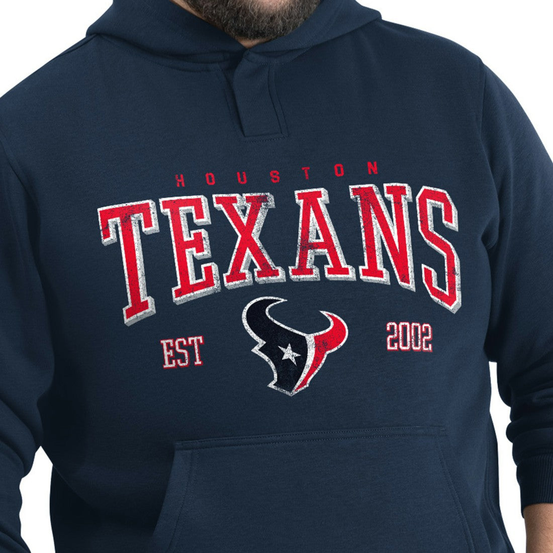 Houston Texans G-III Sports by Carl Banks Adaptive Team Spirit Graphic Fleece Pullover Hoodie Navy - NFL