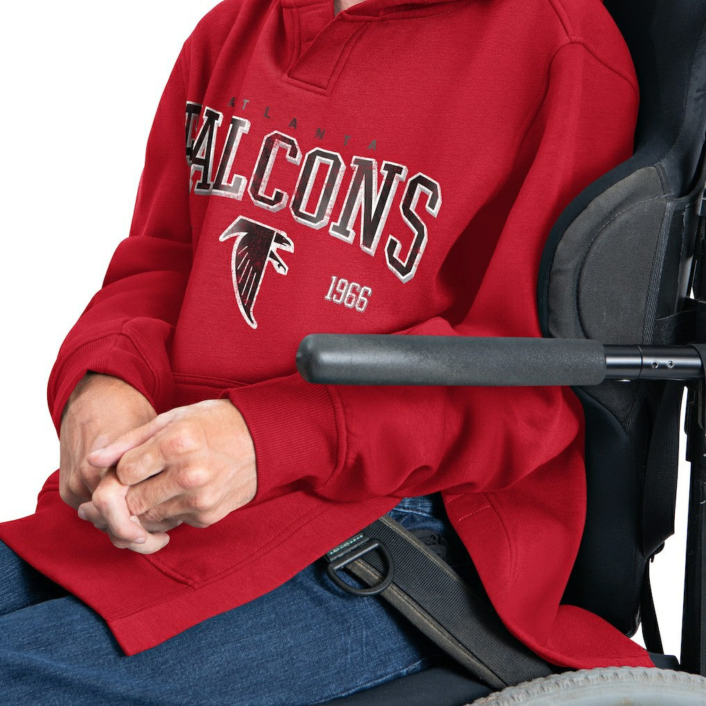 Atlanta Falcons G-III Sports by Carl Banks Adaptive Team Spirit Graphic Fleece Pullover Hoodie Red - NFL