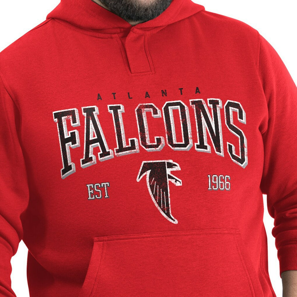 Atlanta Falcons G-III Sports by Carl Banks Adaptive Team Spirit Graphic Fleece Pullover Hoodie Red - NFL