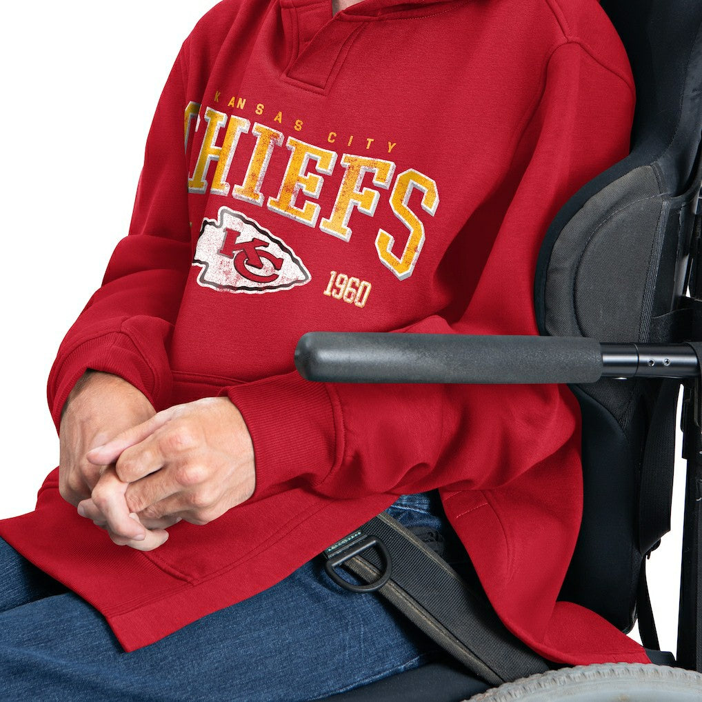 Kansas City Chiefs G-III Sports by Carl Banks Adaptive Team Spirit Graphic Fleece Pullover Hoodie Red - NFL