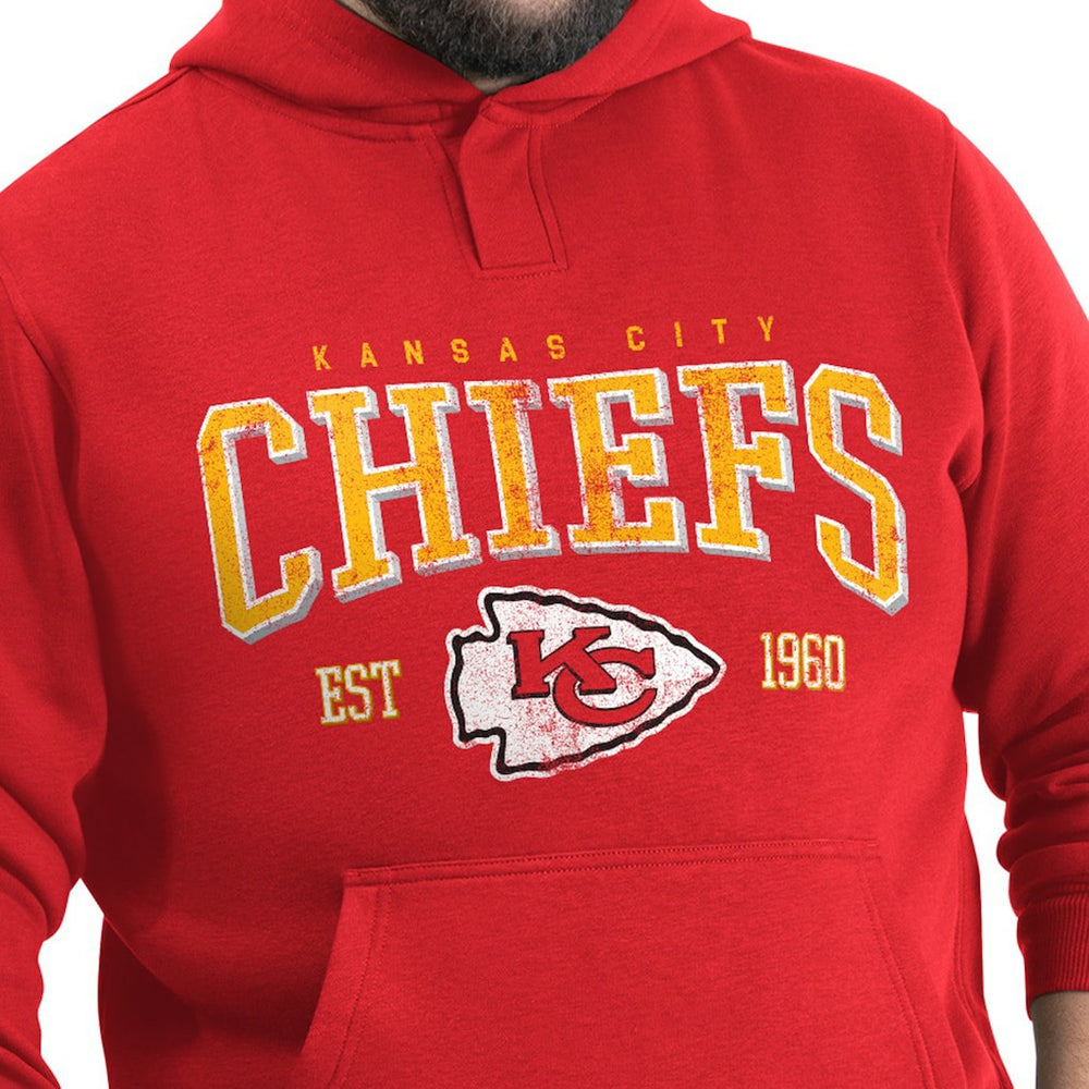 Kansas City Chiefs G-III Sports by Carl Banks Adaptive Team Spirit Graphic Fleece Pullover Hoodie Red - NFL