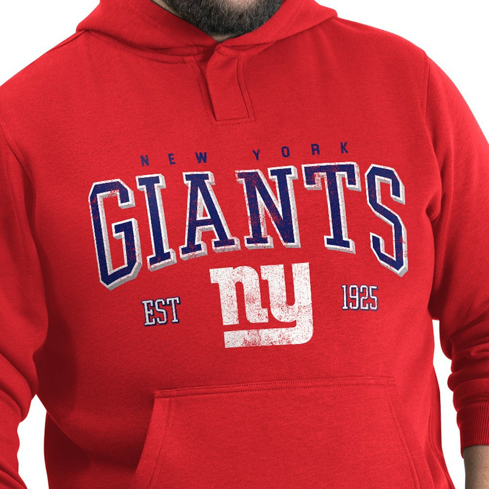 New York Giants G-III Sports by Carl Banks Adaptive Team Spirit Graphic Fleece Pullover Hoodie Red - NFL