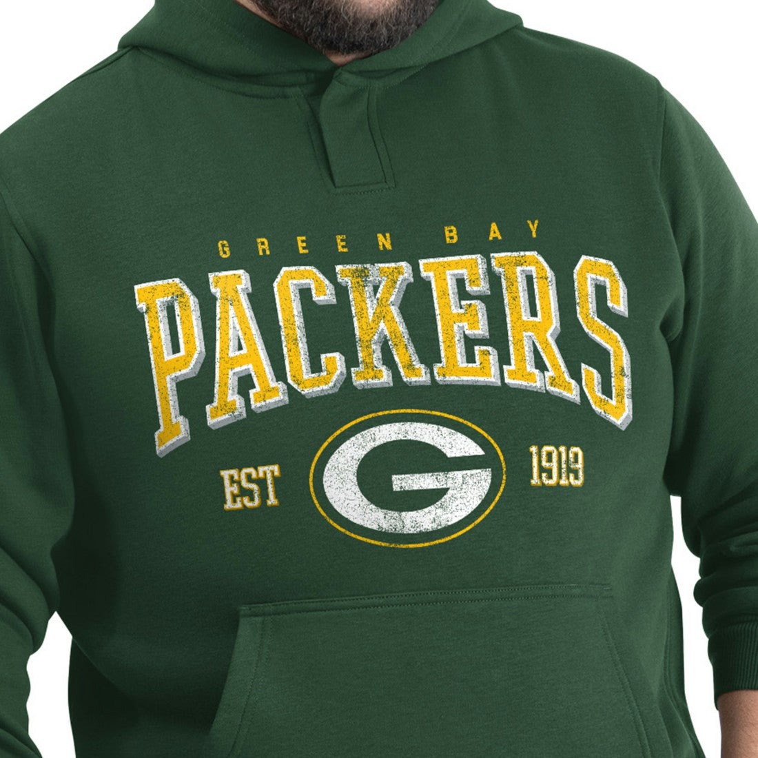 Green Bay Packers G-III Sports by Carl Banks Adaptive Team Spirit Graphic Fleece Pullover Hoodie Green - NFL