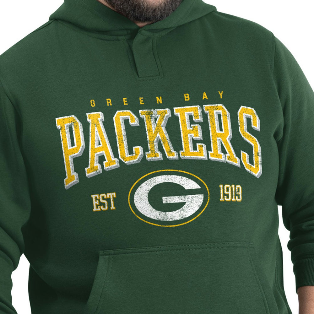 Green Bay Packers G-III Sports by Carl Banks Adaptive Team Spirit Graphic Fleece Pullover Hoodie Green - NFL