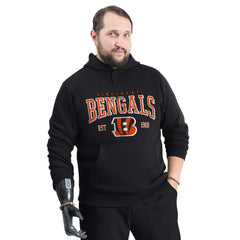 Cincinnati Bengals G-III Sports by Carl Banks Adaptive Team Spirit Graphic Fleece Pullover Hoodie Black - NFL