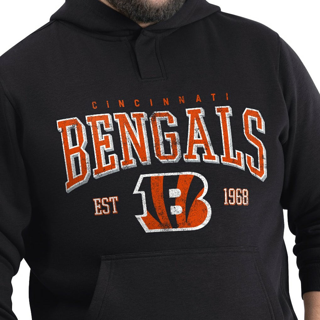 Cincinnati Bengals G-III Sports by Carl Banks Adaptive Team Spirit Graphic Fleece Pullover Hoodie Black - NFL