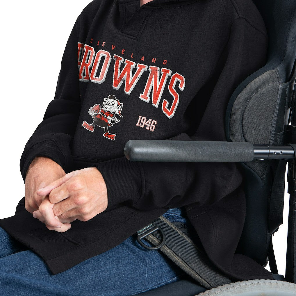 Cleveland Browns G-III Sports by Carl Banks Adaptive Team Spirit Graphic Fleece Pullover Hoodie Black - NFL
