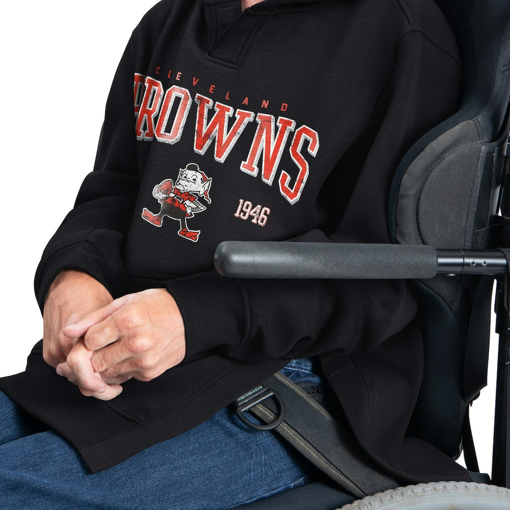 Cleveland Browns G-III Sports by Carl Banks Adaptive Team Spirit Graphic Fleece Pullover Hoodie Black - NFL