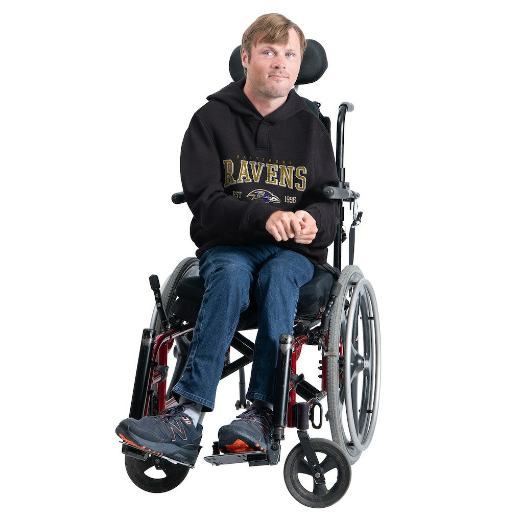 Baltimore Ravens G-III Sports by Carl Banks Adaptive Team Spirit Graphic Fleece Pullover Hoodie Black - NFL
