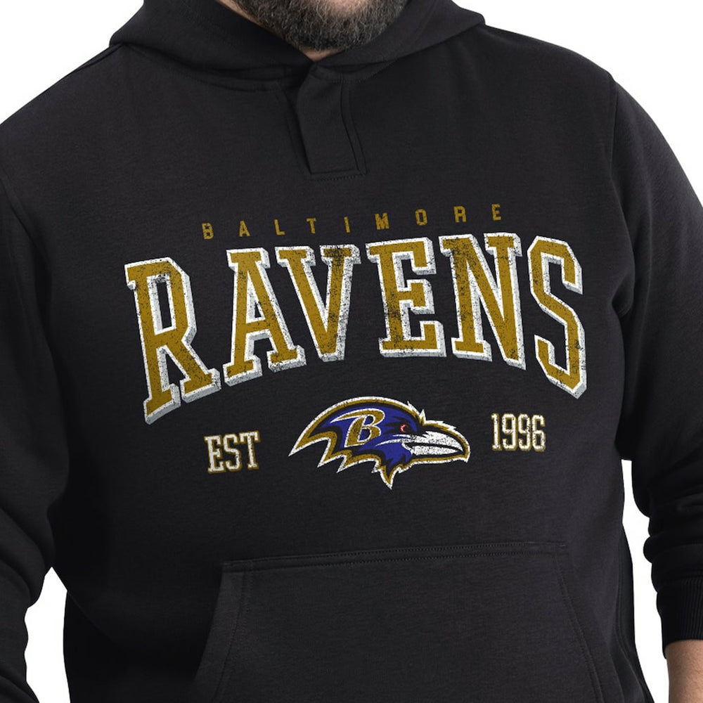 Baltimore Ravens G-III Sports by Carl Banks Adaptive Team Spirit Graphic Fleece Pullover Hoodie Black - NFL