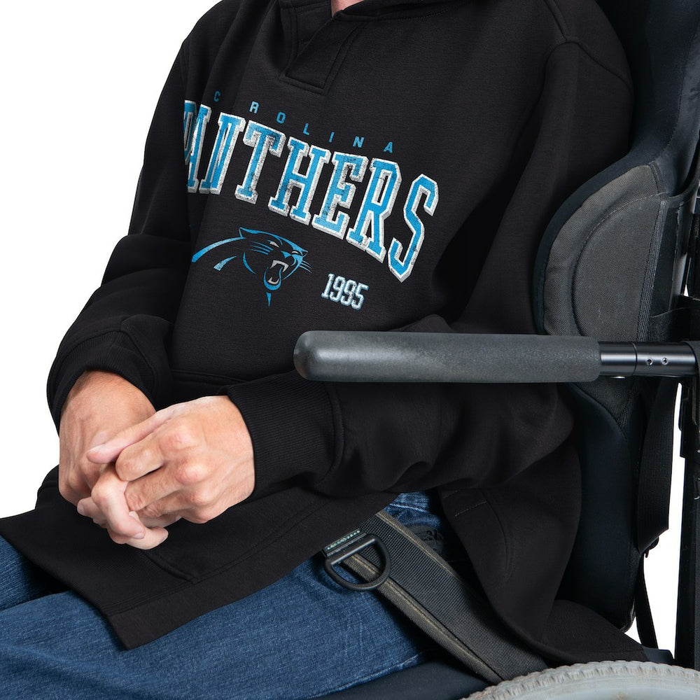 Carolina Panthers G-III Sports by Carl Banks Adaptive Team Spirit Graphic Fleece Pullover Hoodie Black - NFL