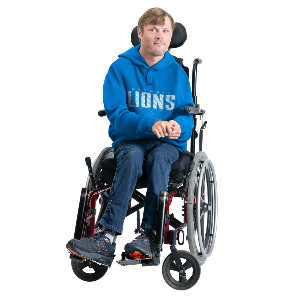 Detroit Lions G-III Sports by Carl Banks Adaptive Mesh Effect Team Graphic Fleece Pullover Hoodie Royal - NFL