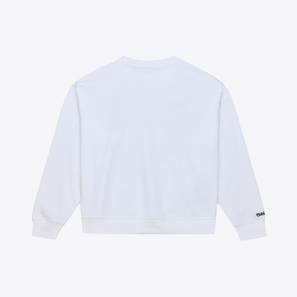 Mitchell & Ness - Chicago Bulls Women's Lightweight Block Letter Sweatshirt - White