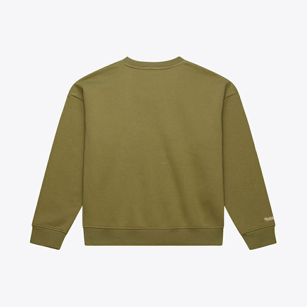 Mitchell & Ness - Boston Celtics Women's Lightweight Script Sweatshirt - Olive