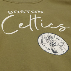 Mitchell & Ness - Boston Celtics Women's Lightweight Script Sweatshirt - Olive