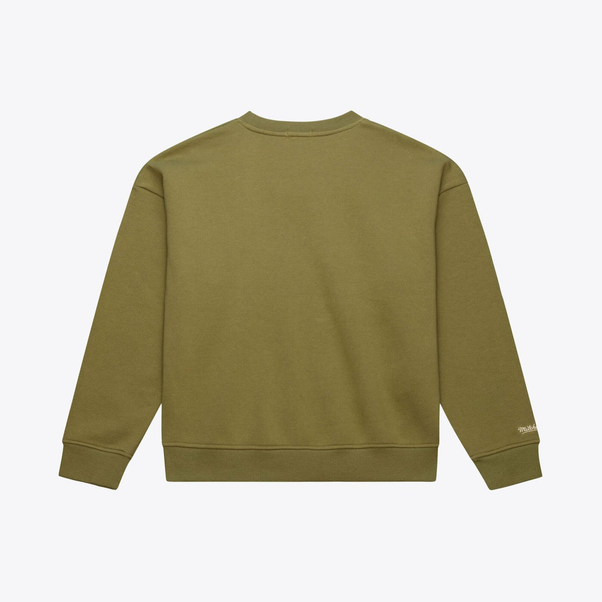 Mitchell & Ness - New York Knicks Women's Lightweight Script Sweatshirt - Olive