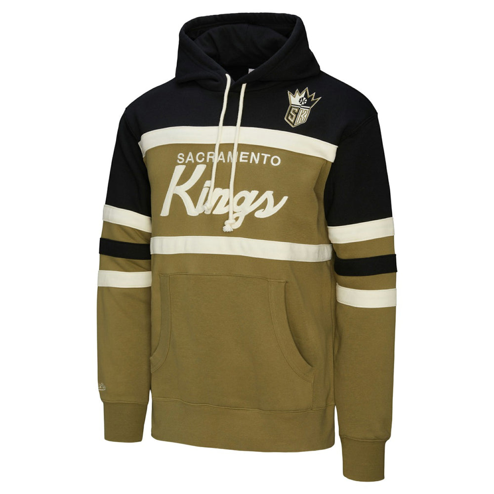 Mitchell & Ness - Sacramento Kings Double Clutch Head Coach Hoodie - Olive/Black