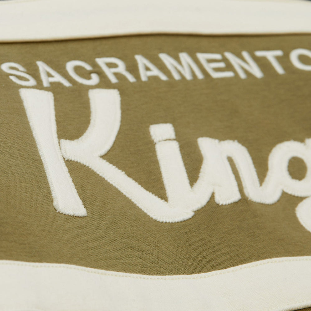 Mitchell & Ness - Sacramento Kings Double Clutch Head Coach Hoodie - Olive/Black