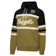 Mitchell & Ness - Denver Nuggets Double Clutch Head Coach Hoodie - Olive/Black