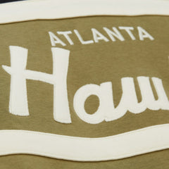 Mitchell & Ness - Atlanta Hawks Double Clutch Head Coach Hoodie - Olive/Black