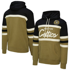 Mitchell & Ness - Boston Celtics Double Clutch Head Coach Hoodie - Olive