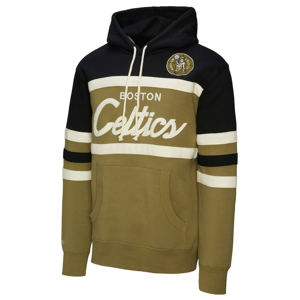 Mitchell & Ness - Boston Celtics Double Clutch Head Coach Hoodie - Olive