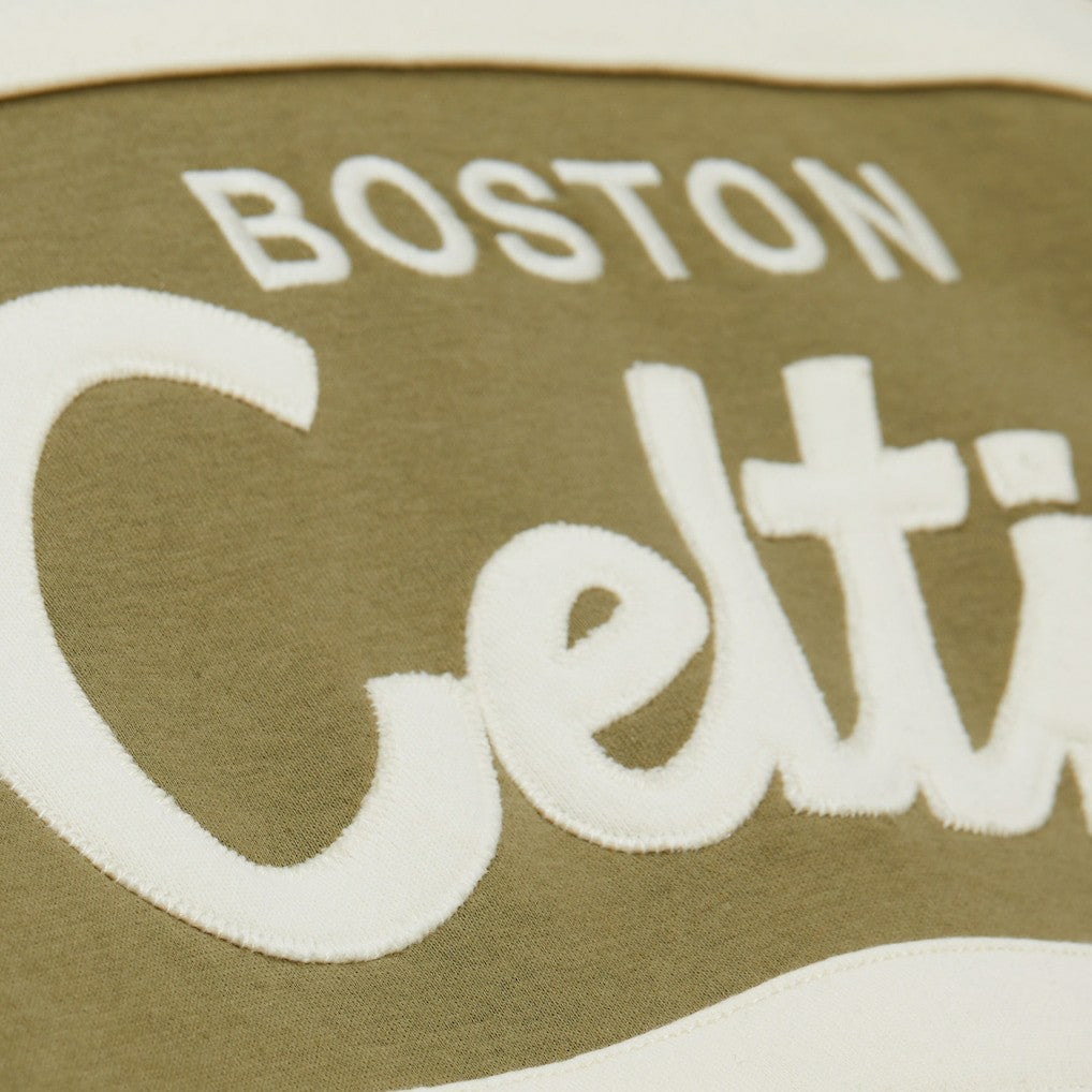 Mitchell & Ness - Boston Celtics Double Clutch Head Coach Hoodie - Olive