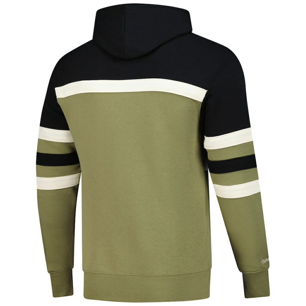 Mitchell & Ness - Cleveland Cavaliers Double Clutch Head Coach Hoodie - Olive/Black