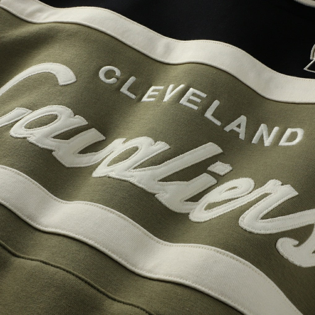 Mitchell & Ness - Cleveland Cavaliers Double Clutch Head Coach Hoodie - Olive/Black