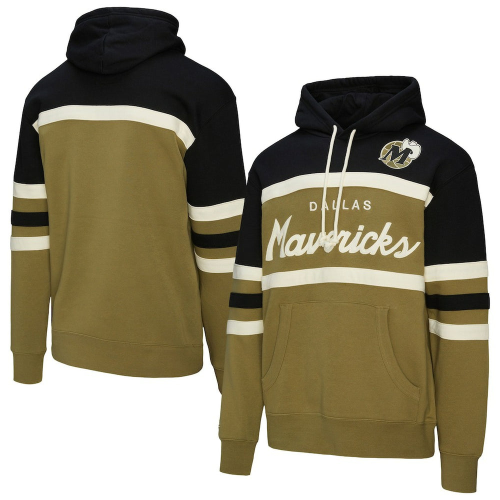 Mitchell & Ness - Dallas Mavericks Double Clutch Head Coach Hoodie - Olive