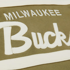 Mitchell & Ness - Milwaukee Bucks Double Clutch Head Coach Hoodie - Olive