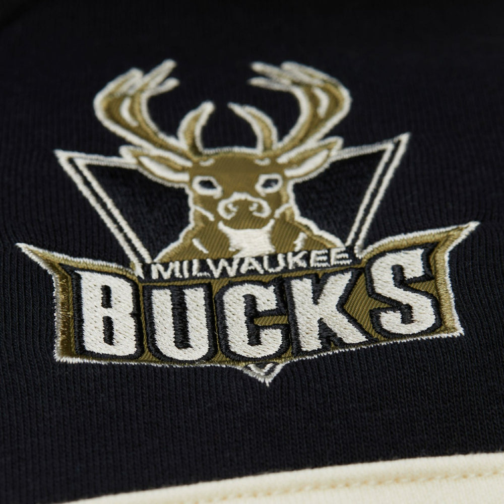 Mitchell & Ness - Milwaukee Bucks Double Clutch Head Coach Hoodie - Olive