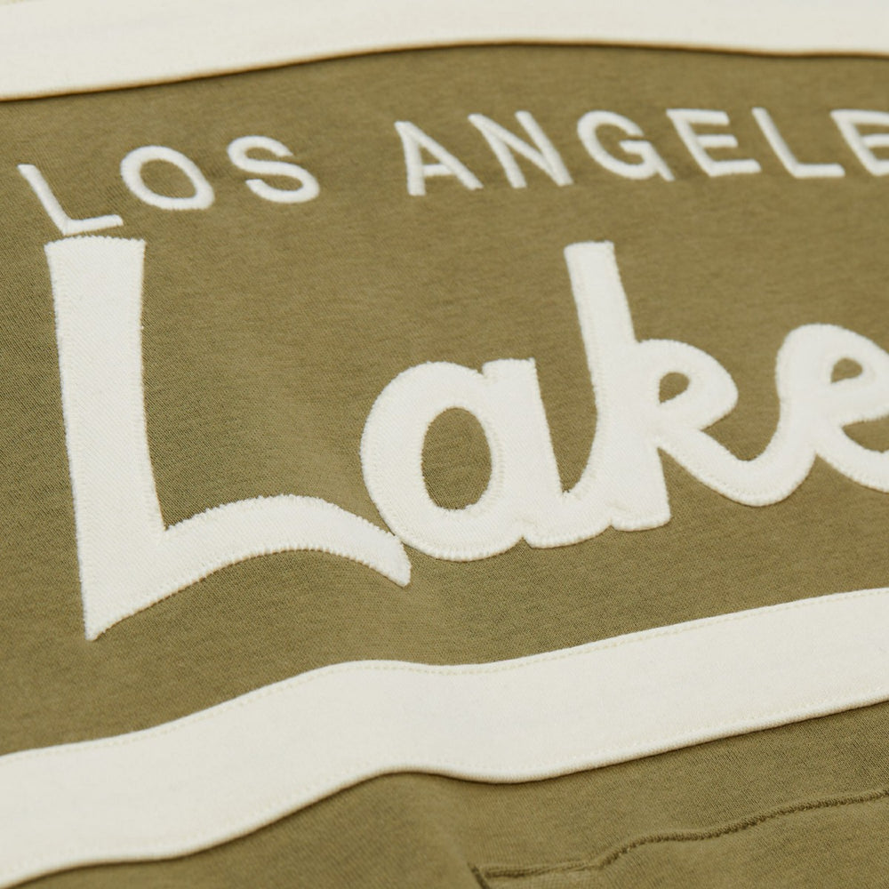 Mitchell & Ness - Los Angeles Lakers Double Clutch Head Coach Hoodie - Olive/Black