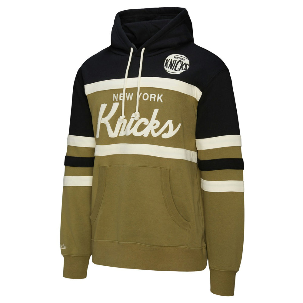 Mitchell & Ness - New York Knicks Double Clutch Head Coach Hoodie - Olive/Black