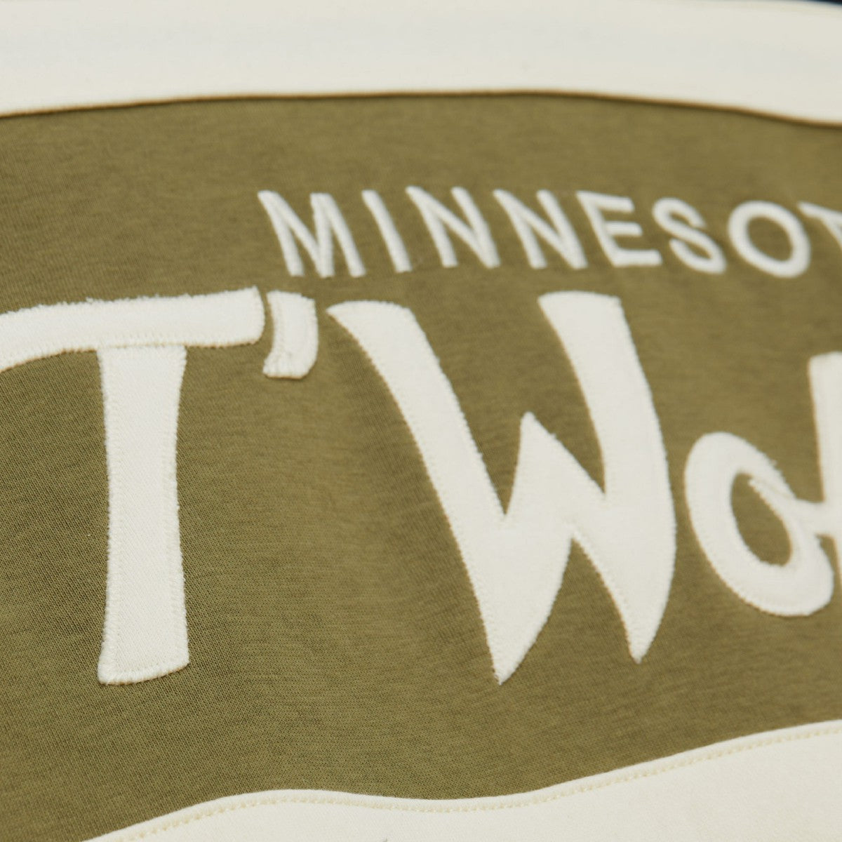 Mitchell & Ness - Minnesota Timberwolves Double Clutch Head Coach Hoodie - Olive/Black