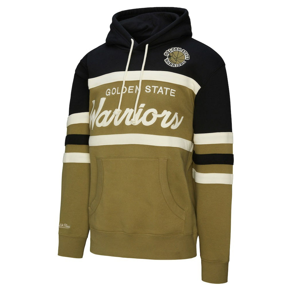 Mitchell & Ness - Golden State Warriors Double Clutch Head Coach Hoodie - Olive/Black