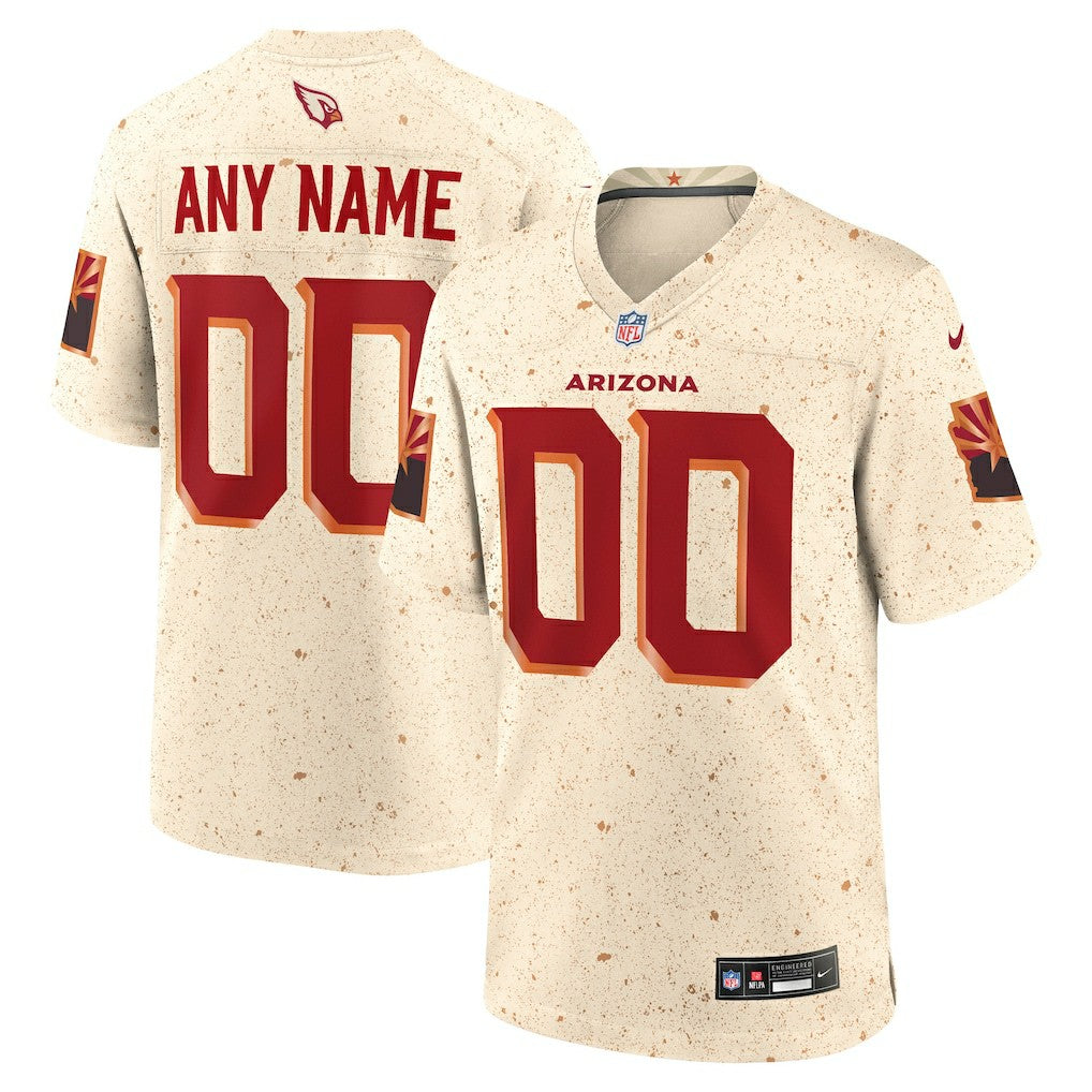 Arizona Cardinals 2025 Rivalries Collection Custom Game Jersey - Natural | NFL Jerseys