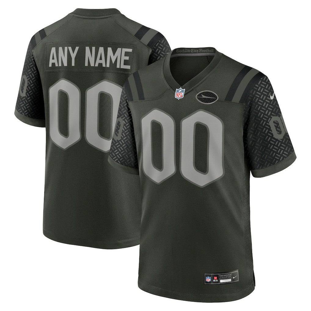 New York Jets 2025 Rivalries Collection Custom Game Jersey Gotham Green - Nike